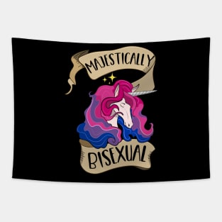 Majestically Bisexual Unicorn Tapestry