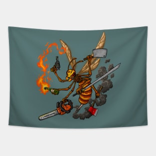 Murder Hornets Tapestry