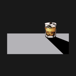 Low-poly Scotch - Black T-Shirt