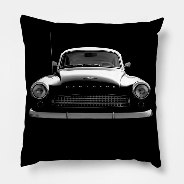 wartburg 311 - 312 - black shirt Pillow by hottehue