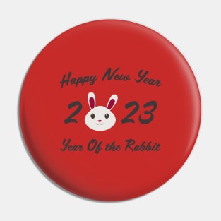 Happy New Year 2023 Year of the Rabbit Pin