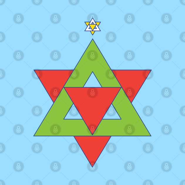 Star of David Christmas Tree by Sanford Studio