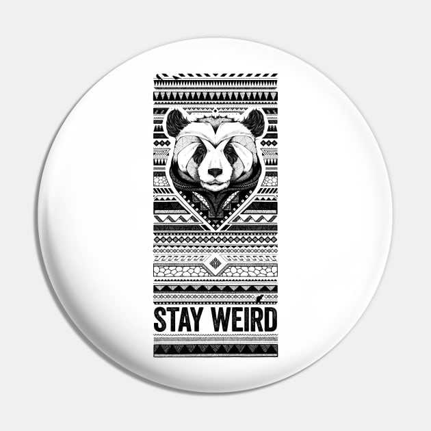 Stay Weird - Old School Pin by AndreasPreis