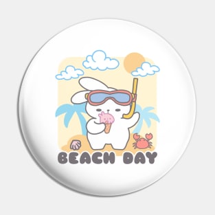 Sandy Toes & Sunshine Smiles: cute bunny's Summer Beach Adventure Pin
