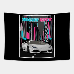 Lamborghini Huracan Night City Tapestry