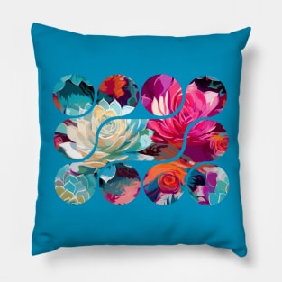 Gem Toned Succulent Garden Pillow