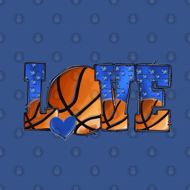 Love Kentucky Wildcat Basketball by Sheila’s Studio