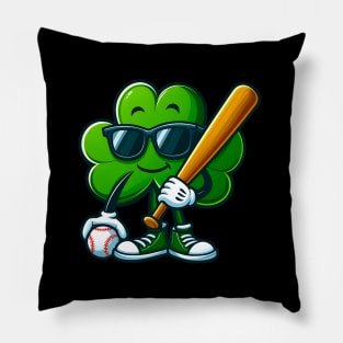 funny and cute way to celebrate Irish culture and baseball Pillow