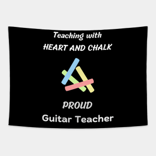 guitar teacher gift - guitar instructor electric guitar / acoustic guitar teachers design Tapestry