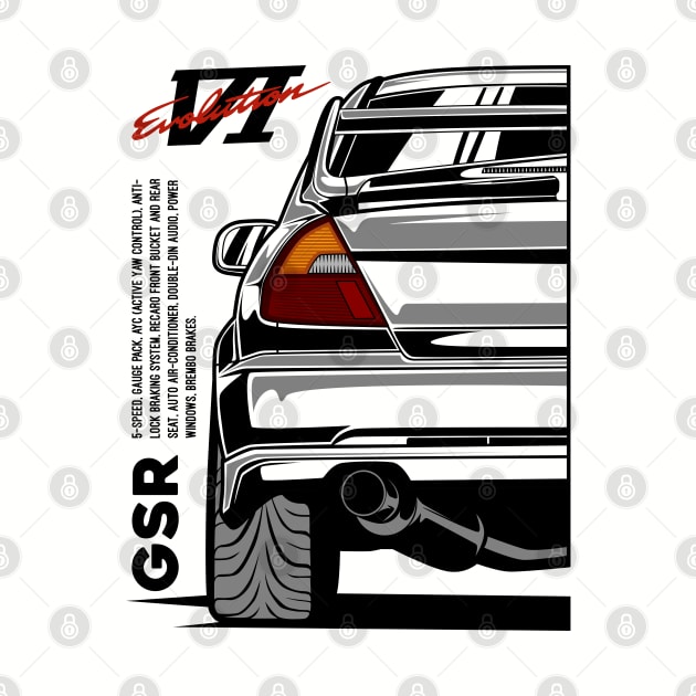 Lancer Evolution VI GSR by idrdesign