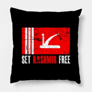 Set Kashmir Free - Kashmiri Wants Freedom From India Pillow