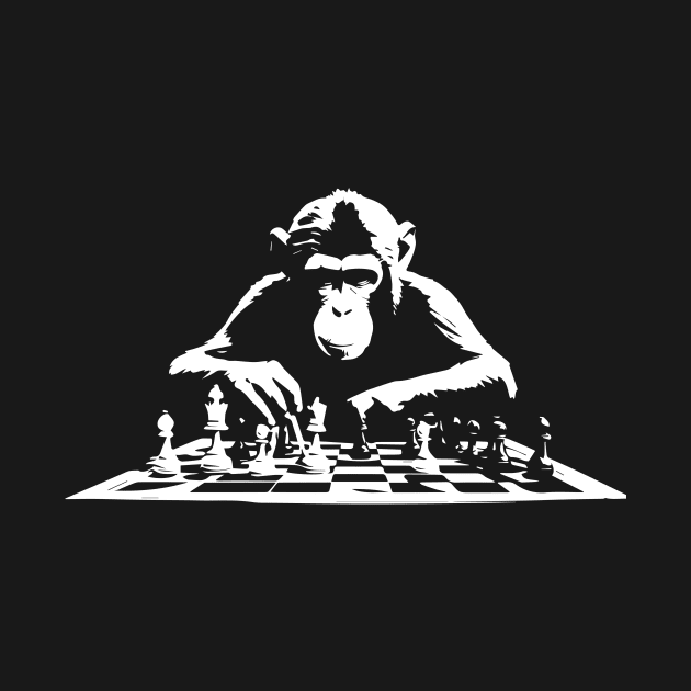 monkey plays chess by lkn