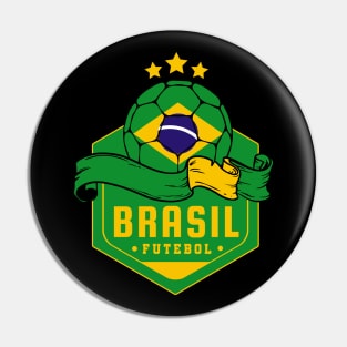 Brasil Futebol Pin