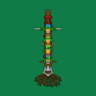 Turtle Pixel Totem T-Shirt