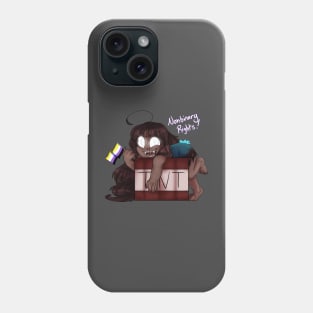 Herobette says Nonbinary Rights Phone Case