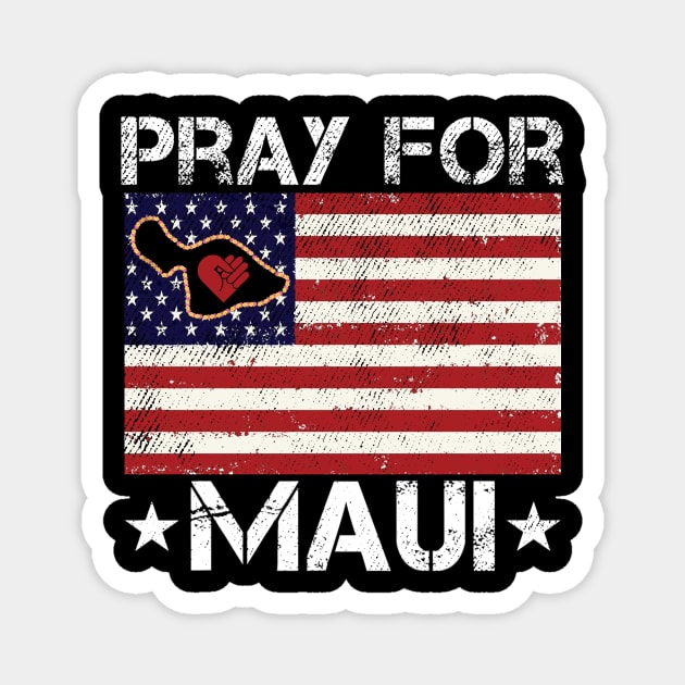 Maui Hawaii Strong Pray for Maui Support Magnet by dalioperm