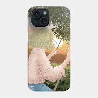 a girl on a swing Phone Case