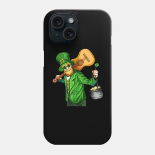 Acoustic guitar man st patrick's day Phone Case