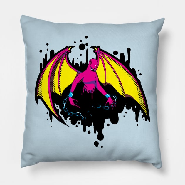 Manananggenta (Black BG) Pillow by magicpretzel