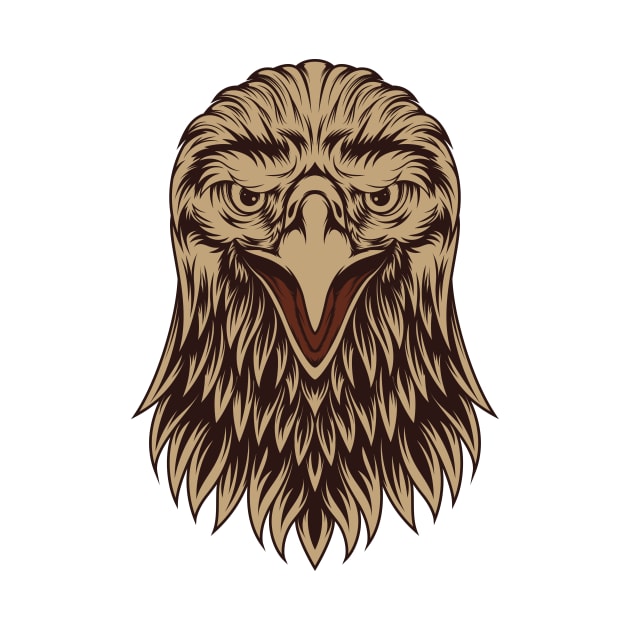 Vintage Eagle Head by JagatKreasi