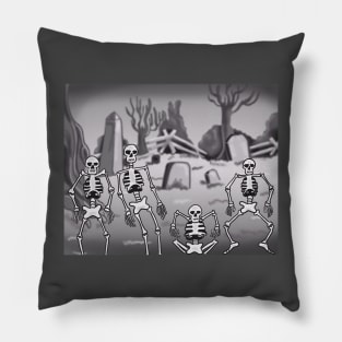 Spooky Scary Skeletons Pillow