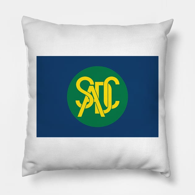 Southern African Development Community Pillow by Wickedcartoons