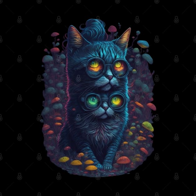 Cat Shirt - Techno Cat - Catsondrugs.com - #catlove #cats #cat #catsofinstagram #of #catlife #catlover #catstagram #catlovers #catoftheday #instagram by catsondrugs.com