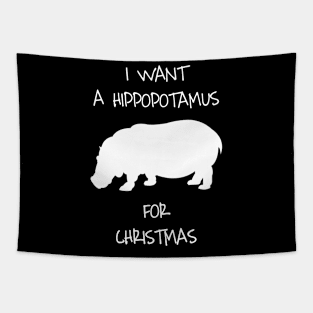 I Want A Hippopotamus For Christmas Animal Costume Tapestry
