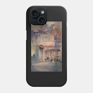 Hill House Watercolor Dream Art Phone Case