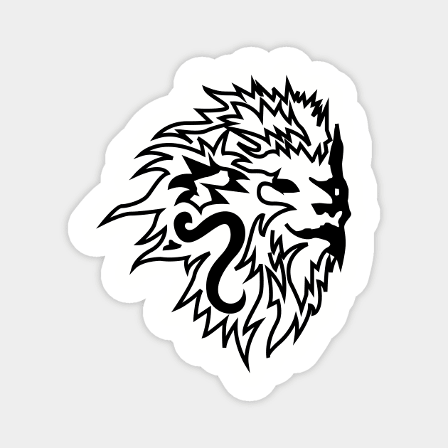 anthony smith lion Magnet by creatorbriliant