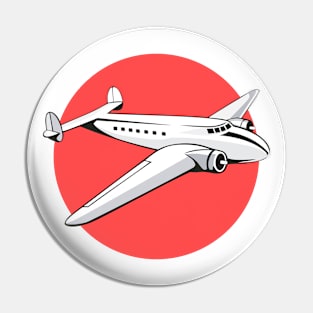 Retro Airplane Pin