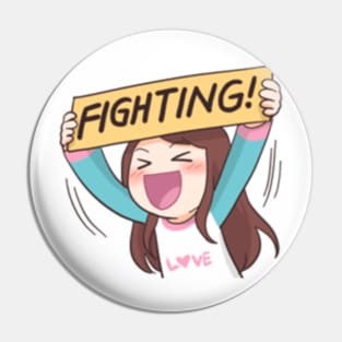 Fighting! Pin