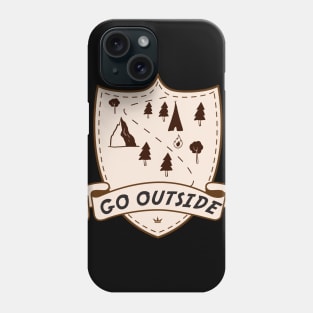 Funny Camping Go Outside Camper Tents Shirt Phone Case