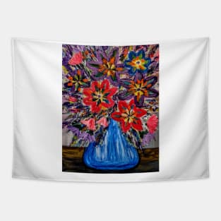 Beautiful and colorful abstract flowers Tapestry