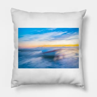 Colorful fun evoking coastal morning light intriguing impressionist style image Pillow