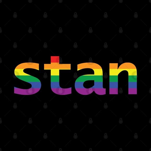 Stan Rainbow Typography by ellenhenryart