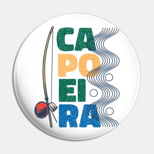 Capoeira Brazilian Martial Arts Berimbau Musical Instrument Pin