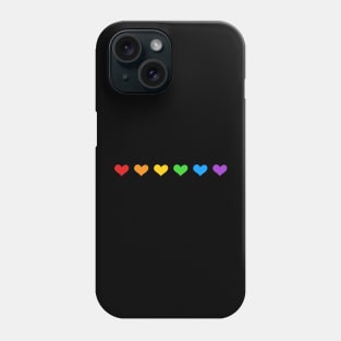 Cute Rainbow Heart Pride Shirt, Gift for Gay, Gift for Lesbian, Gay Pride Shirt, Queer LGBTQ Pride Month Shirt Sweatshirt Hoodie Phone Case