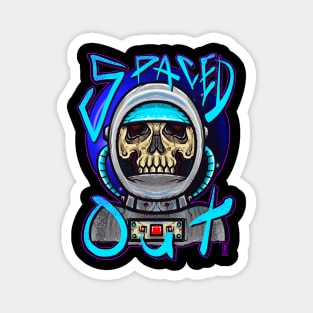 Spaced out skull Magnet