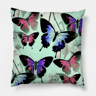 Realm of Sweet Morpho Butterflies Pillow