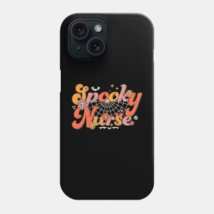 Abstract Groovy Spooky Nurse Halloween Nurse Costume Phone Case