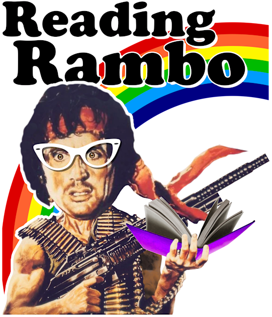 Reading Rambo Kids T-Shirt by darklordpug