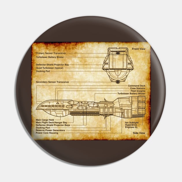 Dreadnaught Parchment Blueprint Pin by Starbase79