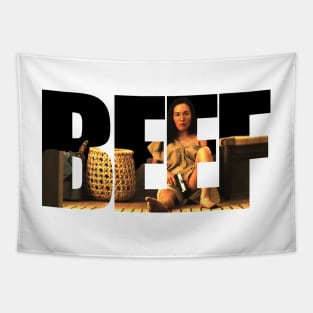 Beef netflix series Ali Wong as Amy Lau themed graphic design by ironpalette Tapestry