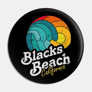 Blacks Beach California Surfing Surf Sunset Wave Pin