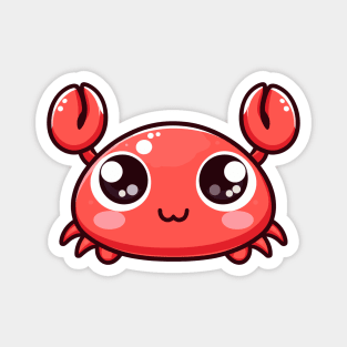 Cute Vectoral Crab Face Magnet