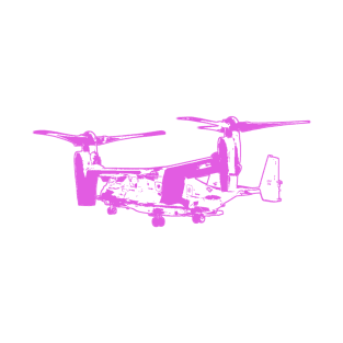 Bell Boeing V-22 Osprey - Pink Design T-Shirt