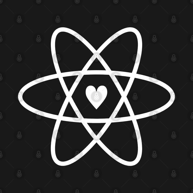 Atomic Symbol + Heart by Decamega