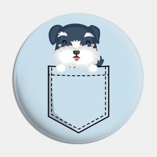 Schnauzer in the pocket Pin