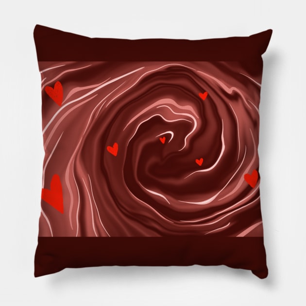 chocolate abstraction Pillow by Zjuka_draw